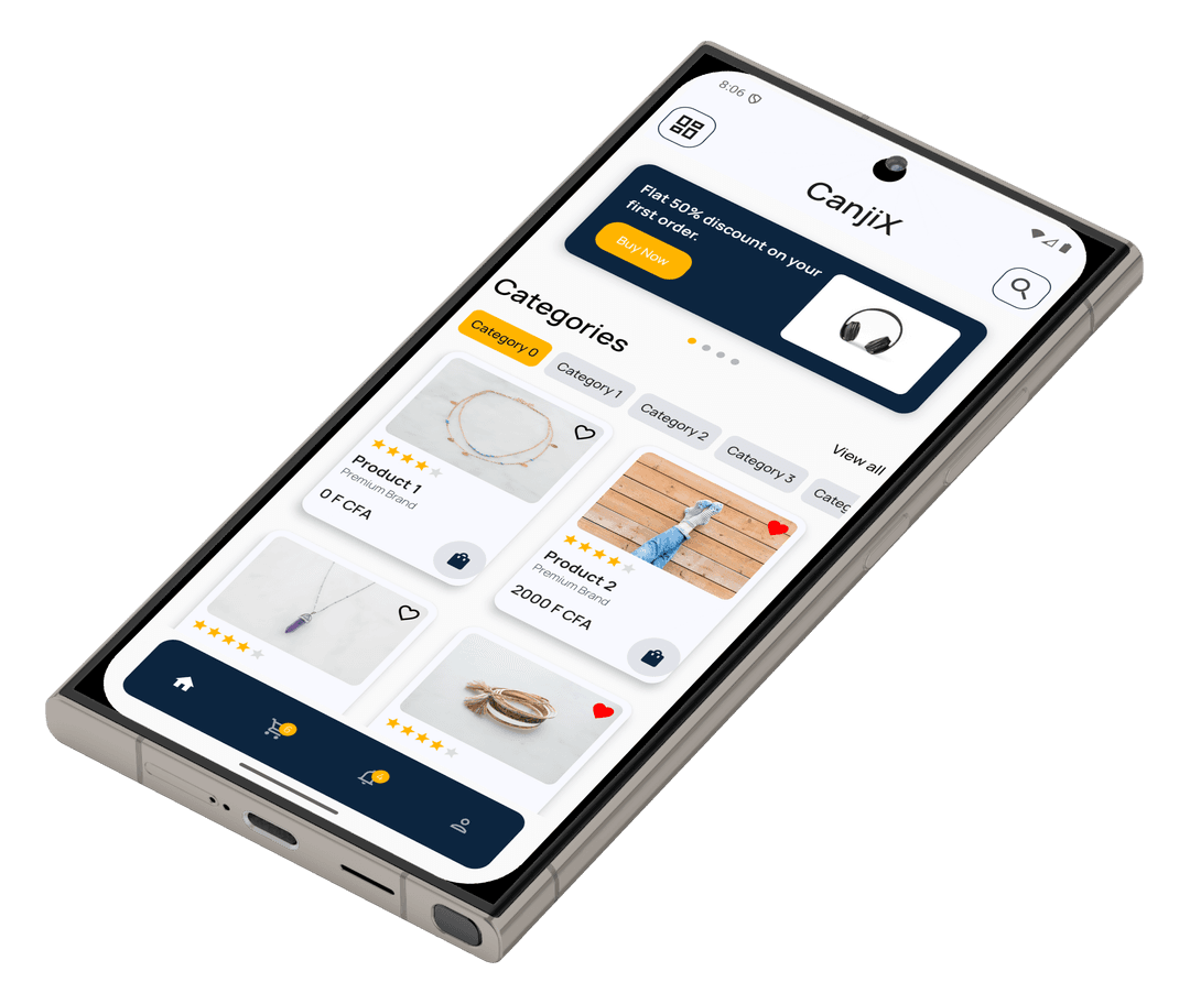 Interface de l'application CanjiX